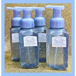 Bath & Body Works Iced Blue Lavender 8.75oz Gentle Clean Foaming Hand Soap x4